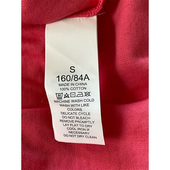 Kate Spade New York Deep Coral Pink Knit Short Trapeze Dress 2 Pocket Size Small - Picture 4 of 12